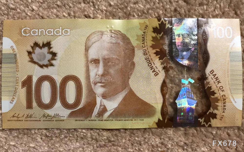 美加非农数据预期支撑，美元兑加元接近月内高点(图1)